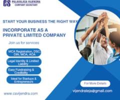 CS Vijendra & Co – Expert Company Incorporation Services in Hyderabad