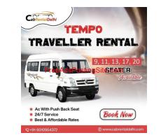 Explore Together in Style with Tempo Traveller 12-Seater by Cabrentaldelhi