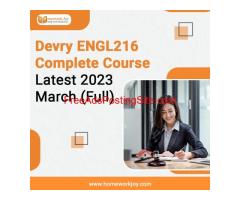 Devry ENGL216 Complete Course Latest 2023 March (Full)