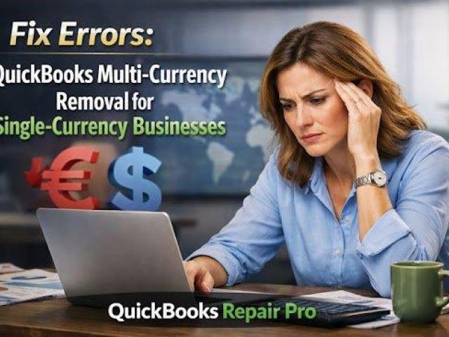 Fix Errors: QuickBooks Multi-Currency Removal for Single-Currency Businesses