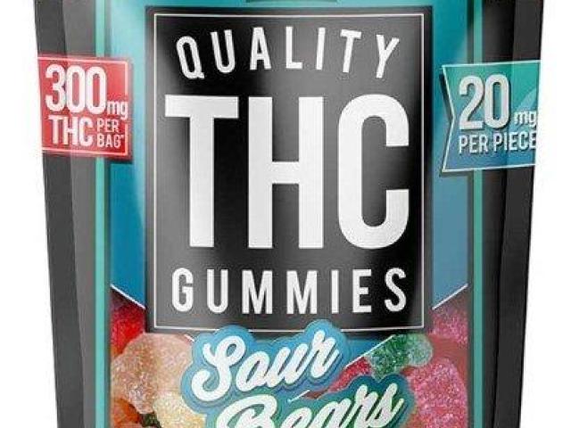 Sativa Sour Gummi Bears 300mg 15 Pack