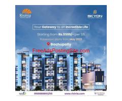 2 and 3BHK Flats in Bachupally for Sale | Skyon by Risinia