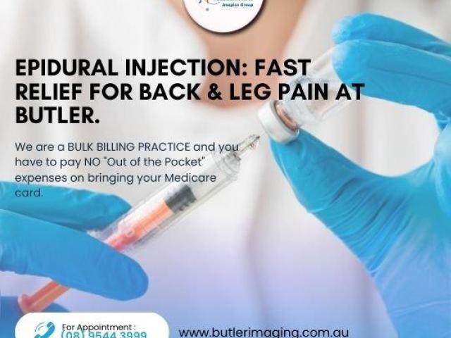 Epidural Injection: Fast Relief for Back & Leg Pain at Butler Medical Imaging. (08) 9544 3999
