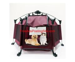 Portable Pop Up Pet Tent - On-the-Go Comfort for Your Furry Friend, by Prodigy!