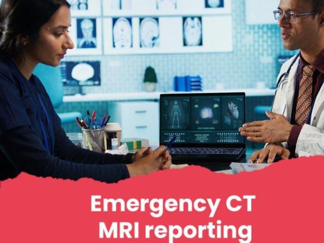 Emergency CT MRI Reporting with Fast Turnaround