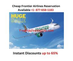Book Cheap Frontier Airlines reservation tickets +1-877-658-1183