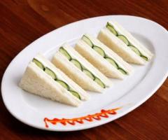 Fresh Cream Cheese Cucumber Sandwich – Healthy Café Style Snack