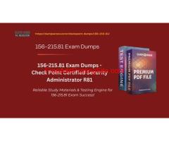 "Prepare for Your 156-215.81 Exam with Confidence Using These Dumps"
