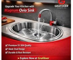 Magnum Ovio Kitchen Sink by Grafdoer – Premium Stainless Steel Sink for Modern Kitchens