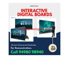Interactive Digital Touch Boards for Schools, Colleges and Ofiices
