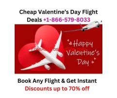 Cheap Valentine’s Day Flight Deals +1-866-579-8033