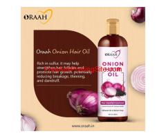 Onion Hair Oil for Hair Fall Control, Hair Growth Oil | Oraah Beauty products