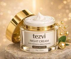 Tezvi Night Cream for Dark Spots & Skin Repair | Get Glowing Skin Overnight