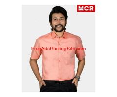 Light Orange Formal Shirt | MCR Shopping