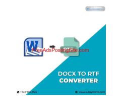 Easily Convert Your DOCX files by DOCX - RTF Converter