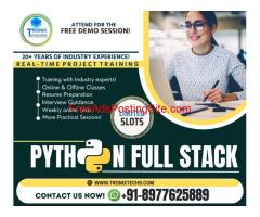 Python full stack training in hyderabad