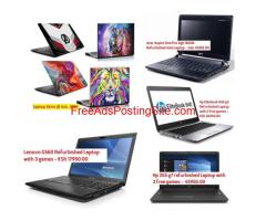 Lightly used simple laptops with games bonus