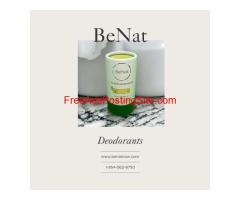 Order the dermatologist-tested and skin-safe Natural deodorant for kids from BeNat