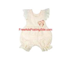 Sweet and Stylish Peach Romper for Infants