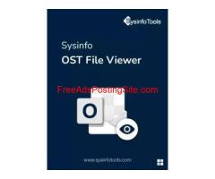 Easily Open OST Files Without Outlook Using Sysinfo OST Viewer
