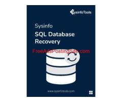 Repair Corrupt SQL Database Files With Sysinfo SQL Database Recovery