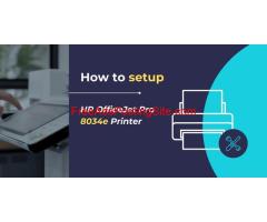 Setup HP Officejet Pro 8034e All-in-one Printer for windows and mac