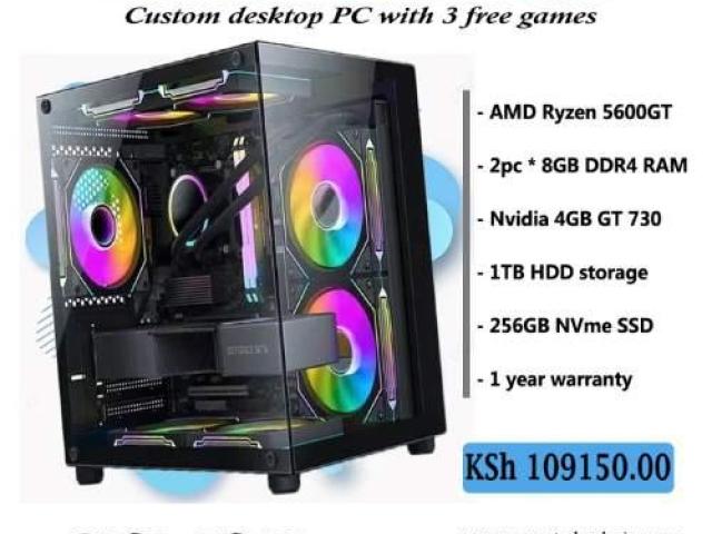 Tailor made Ryzen 5 desktop PC with 16GB DDR4 RAM