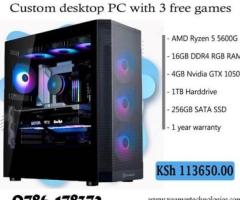 Tailor made Ryzen 5 desktop with 1050Ti GTX graphics