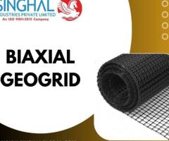 High-Strength Biaxial Geogrid for Road Reinforcement