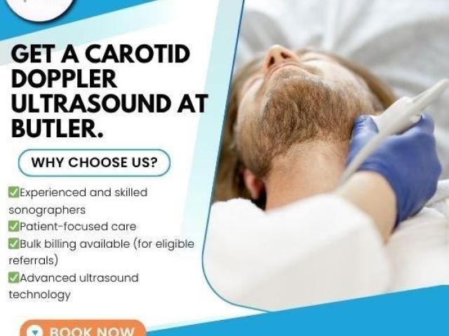 Get a Carotid Doppler Ultrasound at Butler Medical Imaging. (08) 9544 3999