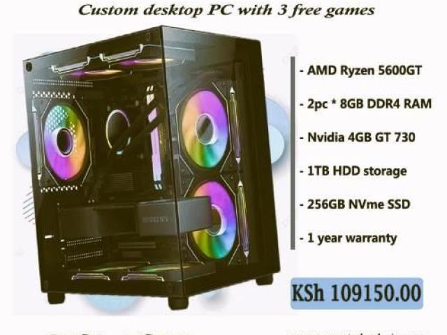 Custom produced Ryzen 5 and 16GB RAM desktop