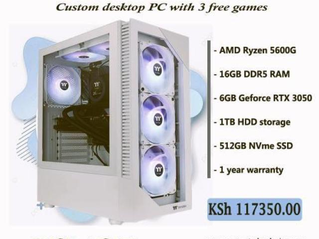 Custom produced Ryzen 5 PC with RTX graphics