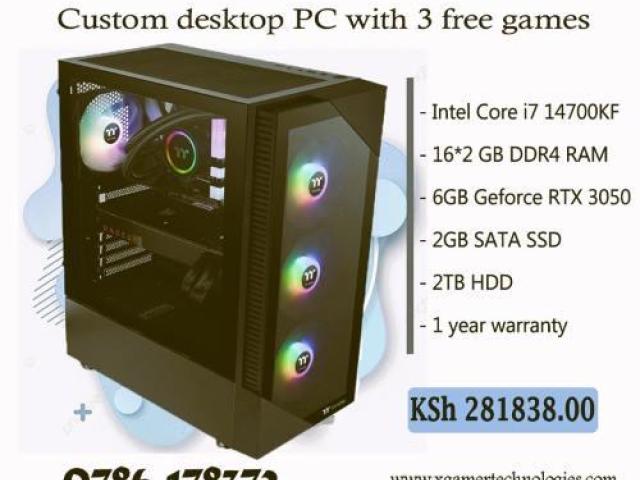 Custom produced Core i7 PC with GeForce RTX 3050