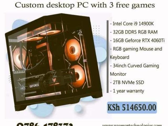 Custom produced Liquid cooled Core i9 desktop PC