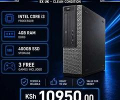 Refreshed Core i3 4GB RAM Dell SFF desktop