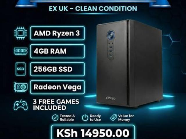 Refreshed AMD Ryzen 3, 4GB RAM Computer desktop