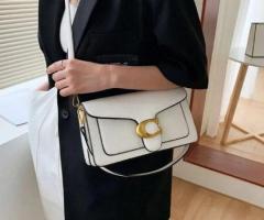 Double-Strap Small Square Crossbody Bag — Chic Underarm Purse for Women