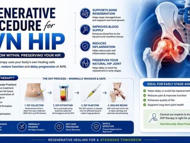 Regenerative Procedure for AVN Hip Treatment – SVF Therapy