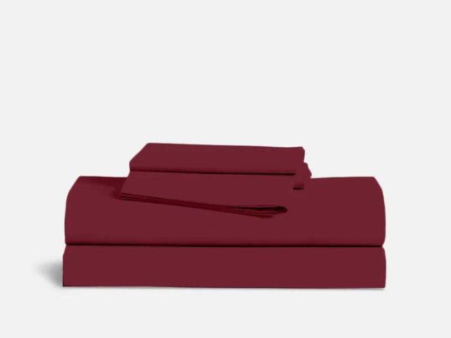 Burgundy bed sheets