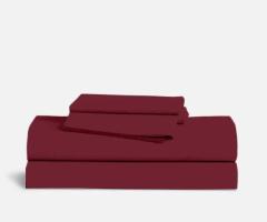 Burgundy bed sheets