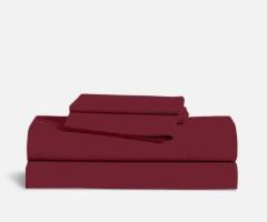 Burgundy bed sheets
