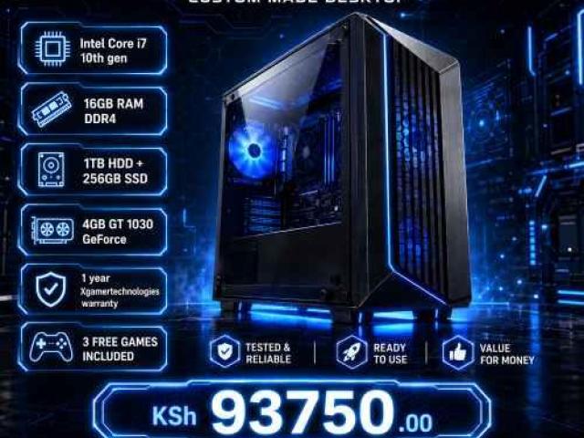 Custom designed Core i7 desktop and 3 games bonus