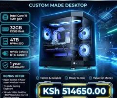 Custom designed Liquid cooled Core i9 Desktop