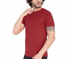 Unisex Solid Color Round Neck T-Shirt – Premium Polyester Fabric