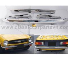 Triumph TR6 Late Year (1974-1976) bumpers no license plate shield