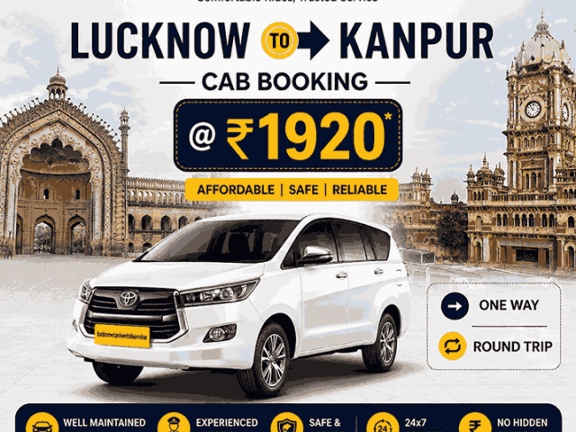 Lucknow to Kanpur Cab Booking @ ₹1920 | One Way or Round Trip