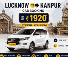 Lucknow to Kanpur Cab Booking @ ₹1920 | One Way or Round Trip