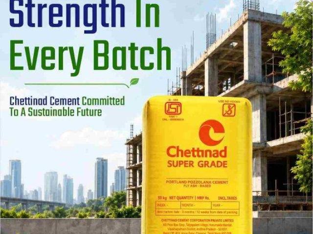 Sri Sri Venkateswara Steels – Trusted Chettinad Cement Dealer in Bommuru