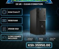 Readied intel Core i7 16gb RAM Dell tower PC