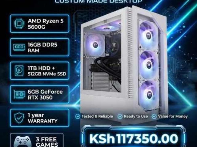 Custom crafted Ryzen 5 Computer with RTX graphics